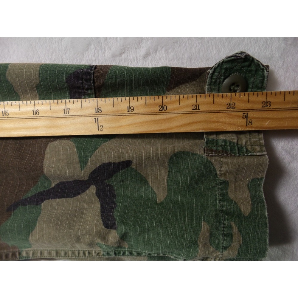 Military Coat Mens Size Medium Regular Green Woodland Camo BDU Combat Marines - Picture 11 of 13